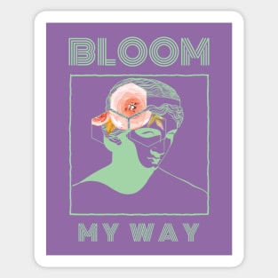 Bloom My Way in Colour Green Ash Sticker